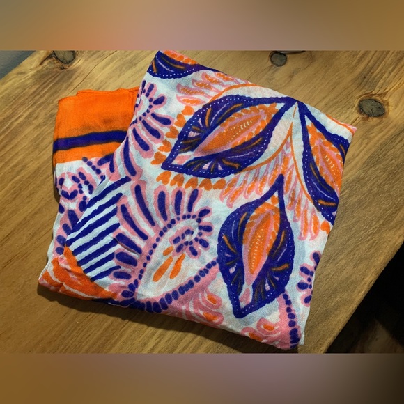 Stella & Dot Union Square Scarf - Tangerine - Picture 7 of 7